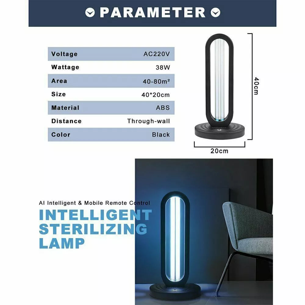 Ultraviolet Sterilization Light W/Remote Controller Home Ozone UV Light