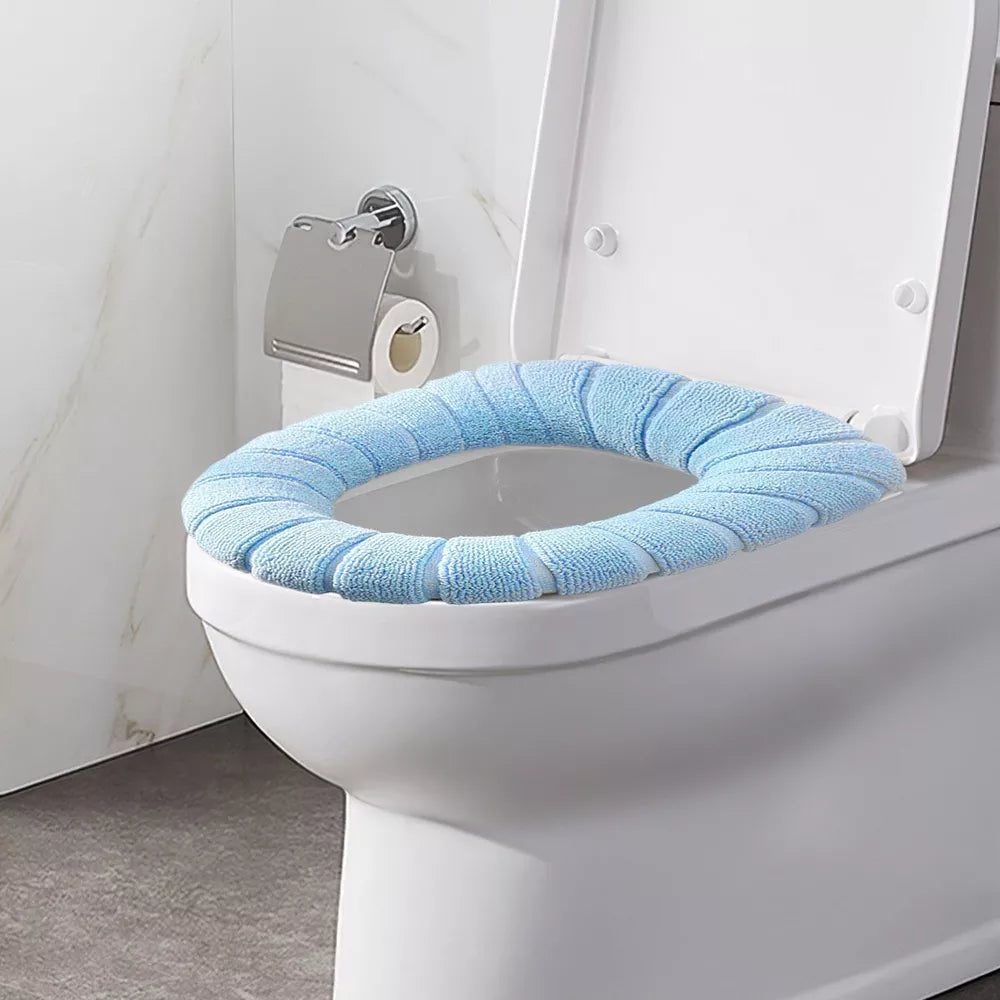 Soft Bathroom Toilet Seat Cover Pad Cushion Closestool Warmer Cover Mat Washable