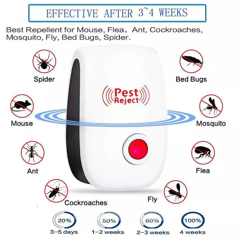 Ultrasonic Pest Repeller Control Electronic Repellent Mice Rat Reject USA STOCK