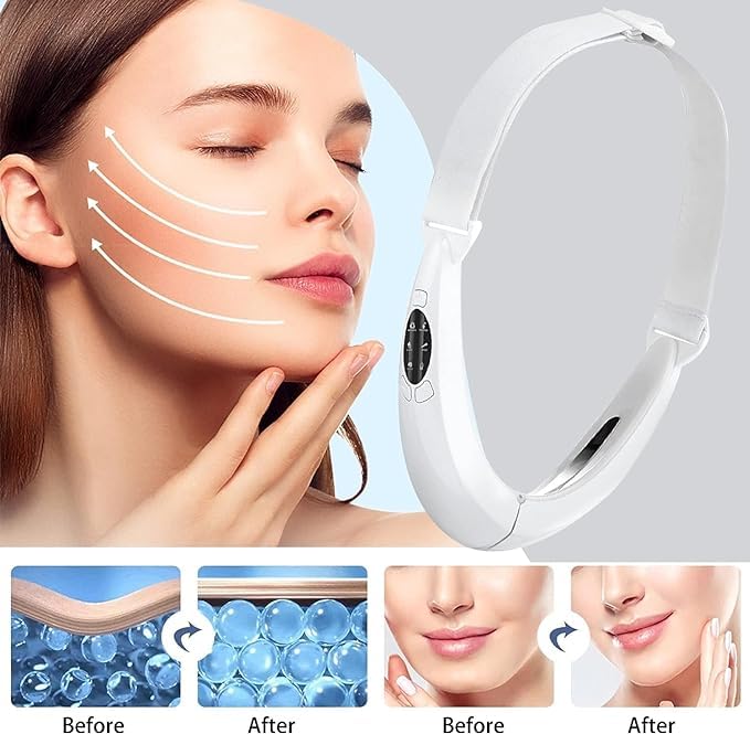 Double Chin Reducer Massager Lifting Facial Slimming Shaping Microcurrent Device