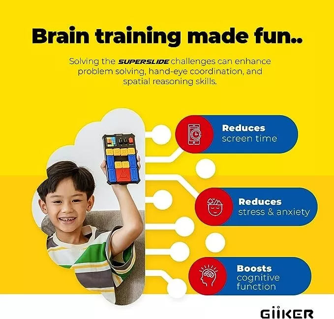 GiiKER Super Slide Brain Games, 500+ Levelled UP Brain (Chinese version manual)