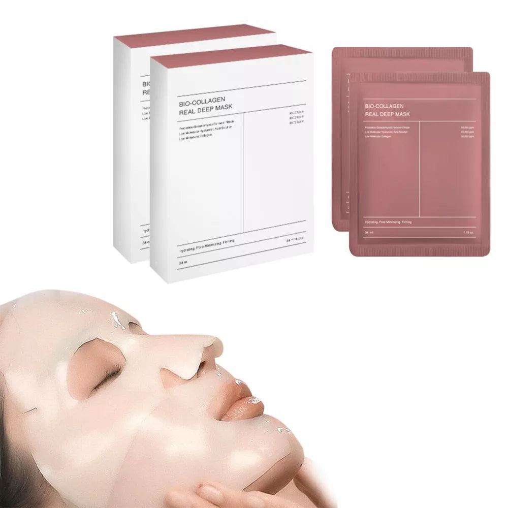 4Box Bio-Collagen Real Deep Mask By BIODANCE | Hydrating Overnight Mask 4pcs/box