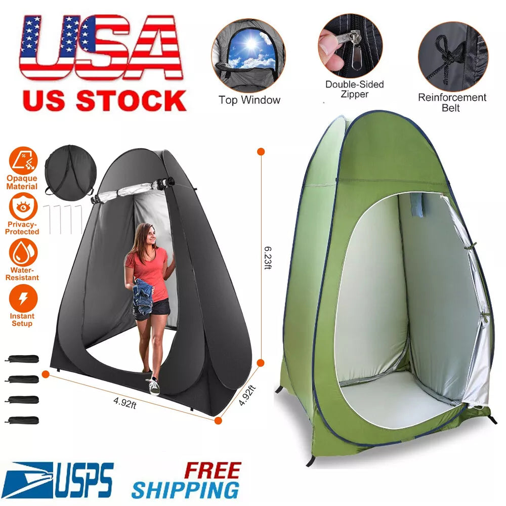 Portable Outdoor Pop Up Privacy Tent Camping Shower Toilet Changing Room Hiking