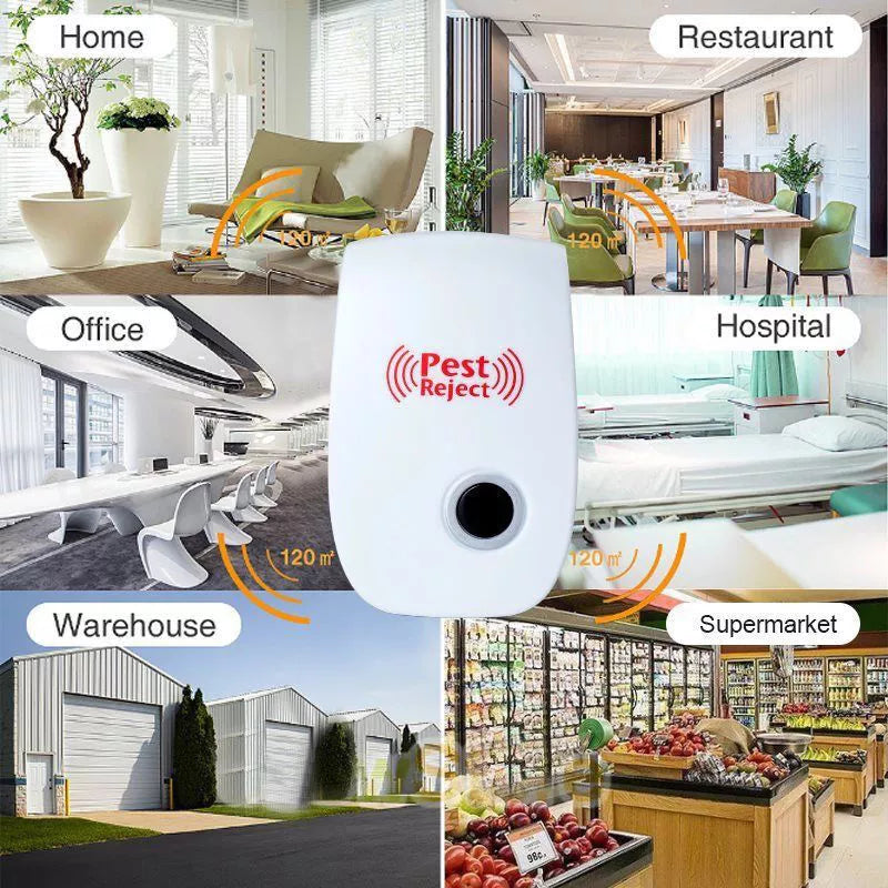 Ultrasonic Pest Repeller Control Electronic Repellent Mice Rat Reject USA STOCK