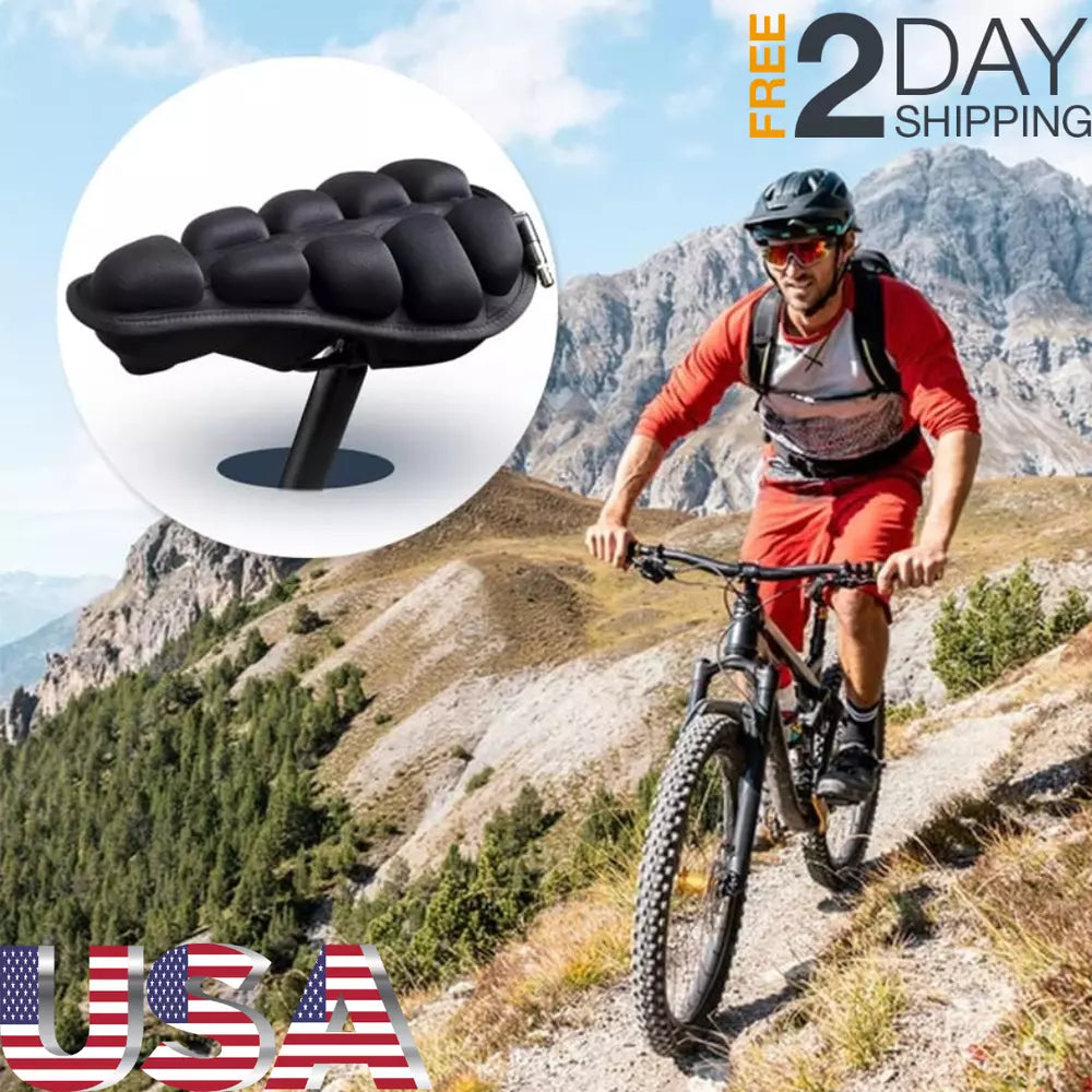 Aircush Saddle Cover Foldable Inflatable Airbag Cushion Bicycle Seat