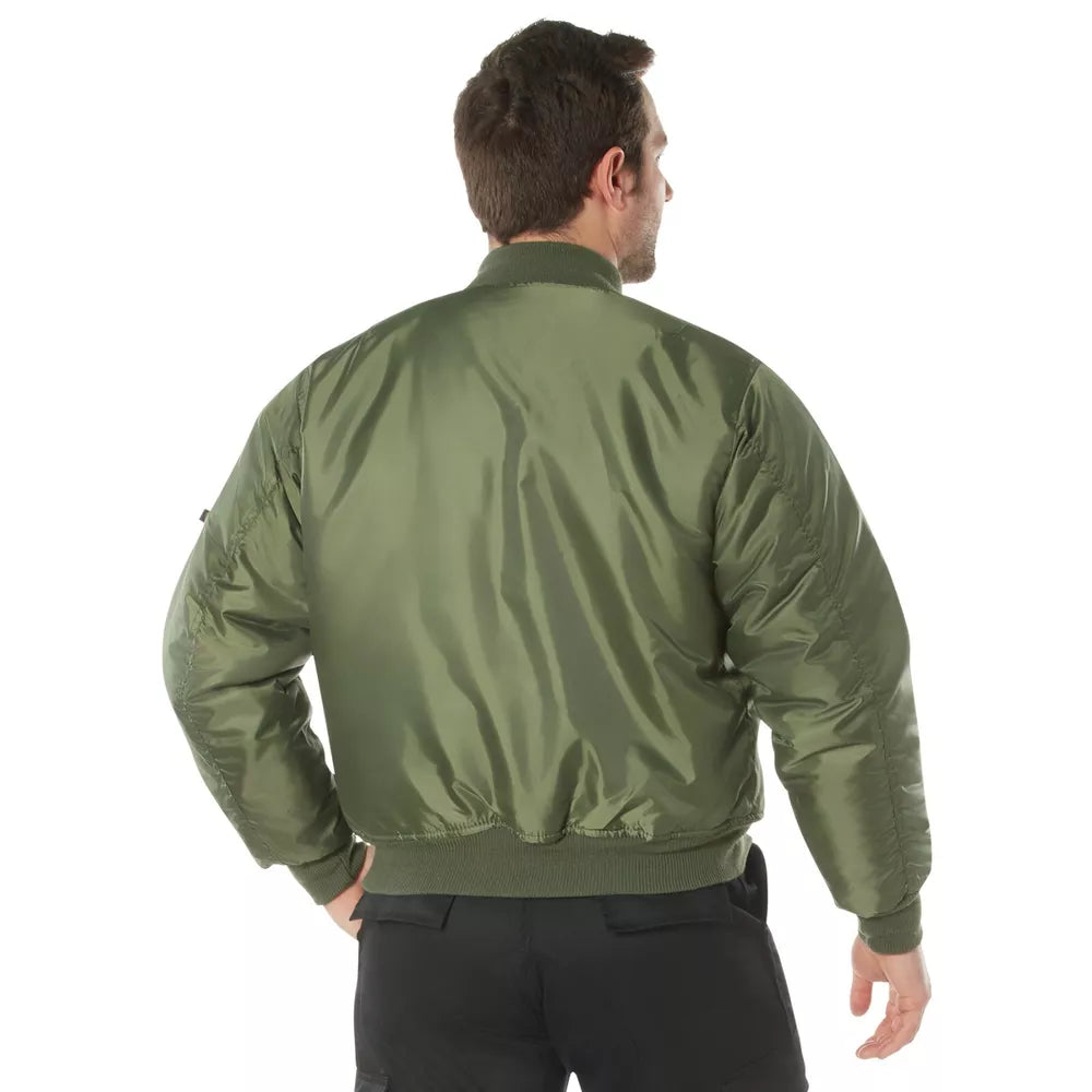 Rothco Men's Concealed Carry MA-1 Sage Green Flight Jacket