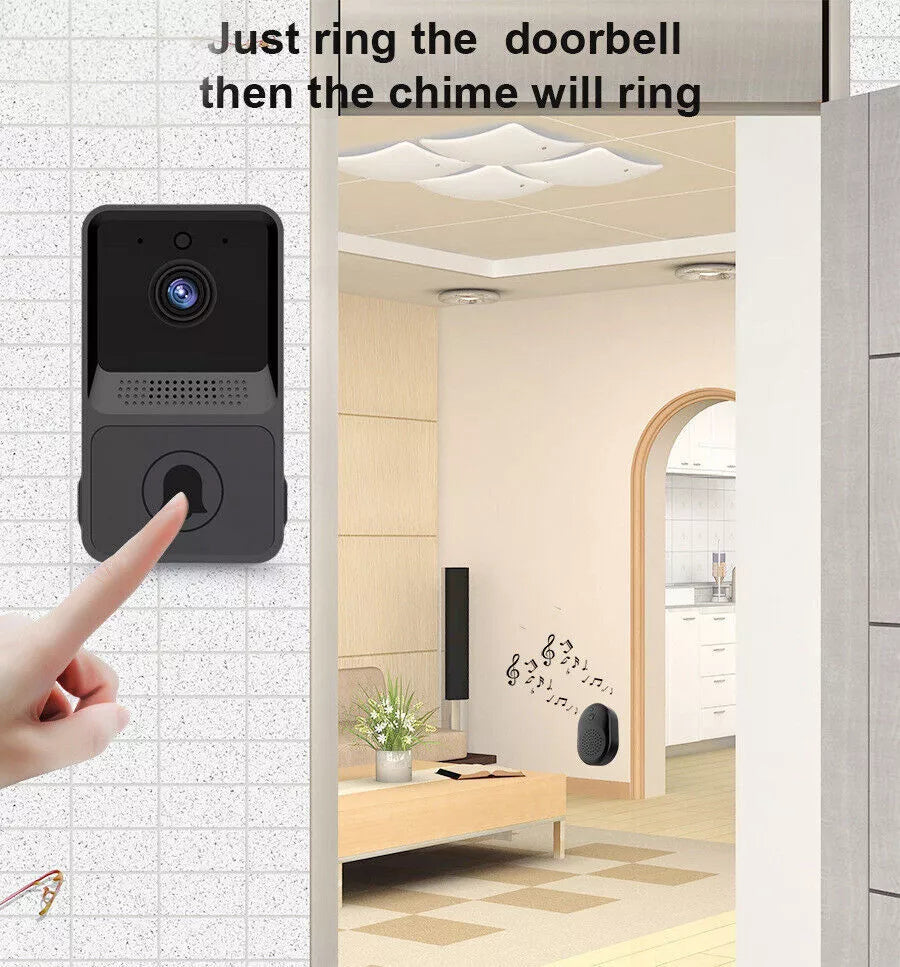 Smart WiFi Wireless Video Doorbell Phone Door Ring Intercom Camera Bell Securit