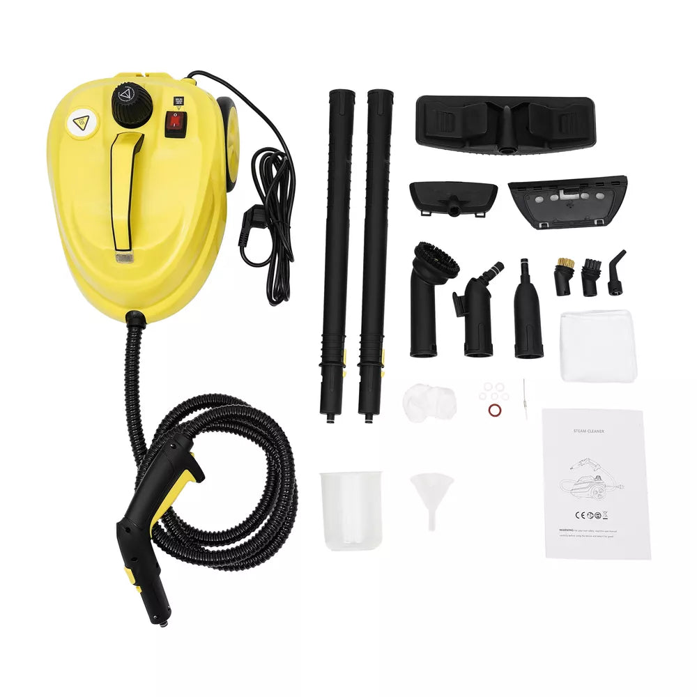 High-Pressure Steam Cleaner Multipurpose Handheld Steam Cleaner Portable Yellow