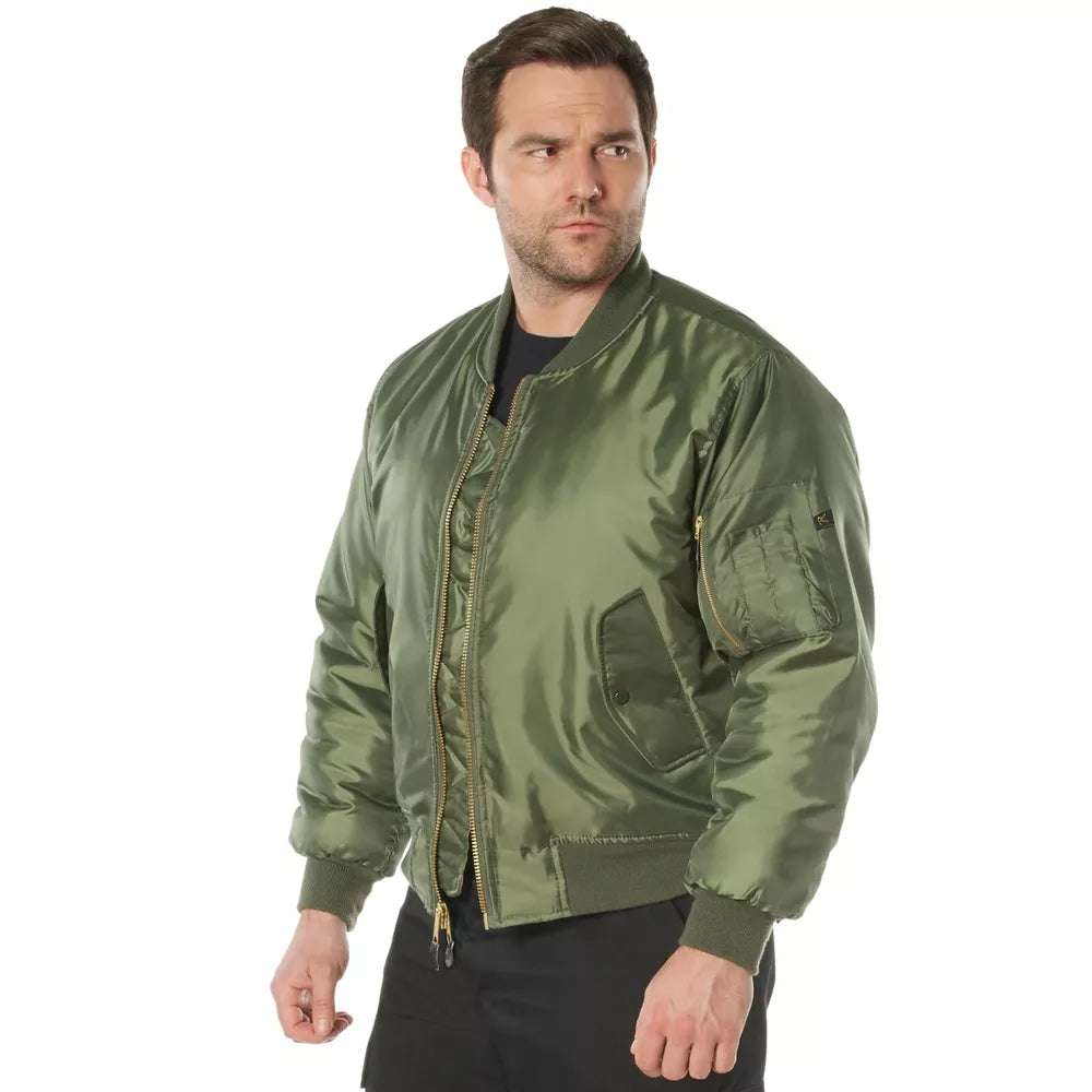 Rothco Men's Concealed Carry MA-1 Sage Green Flight Jacket