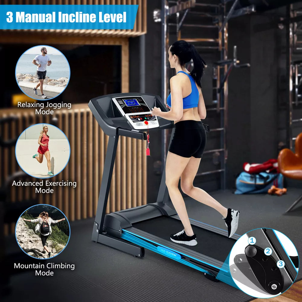 2.25HP Folding Electric Treadmill Motorized Power Running Machine Fitness