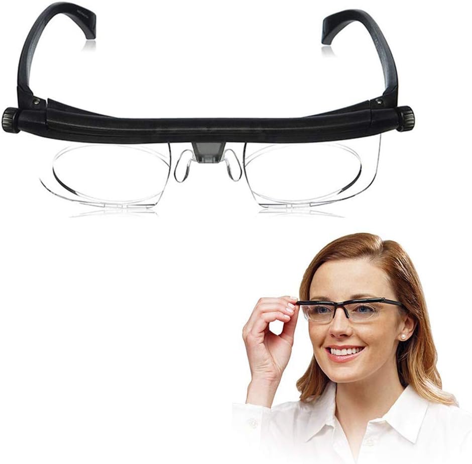 Adjustable Dial Eye Glasses Vision Reader Glasses Care Includes Free Case