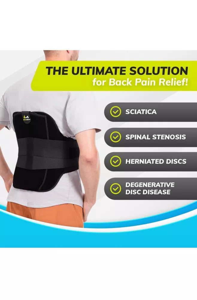 BraceAbility LSO Back Brace for Herniated, Degenerative & Bulging Disc Pain R...