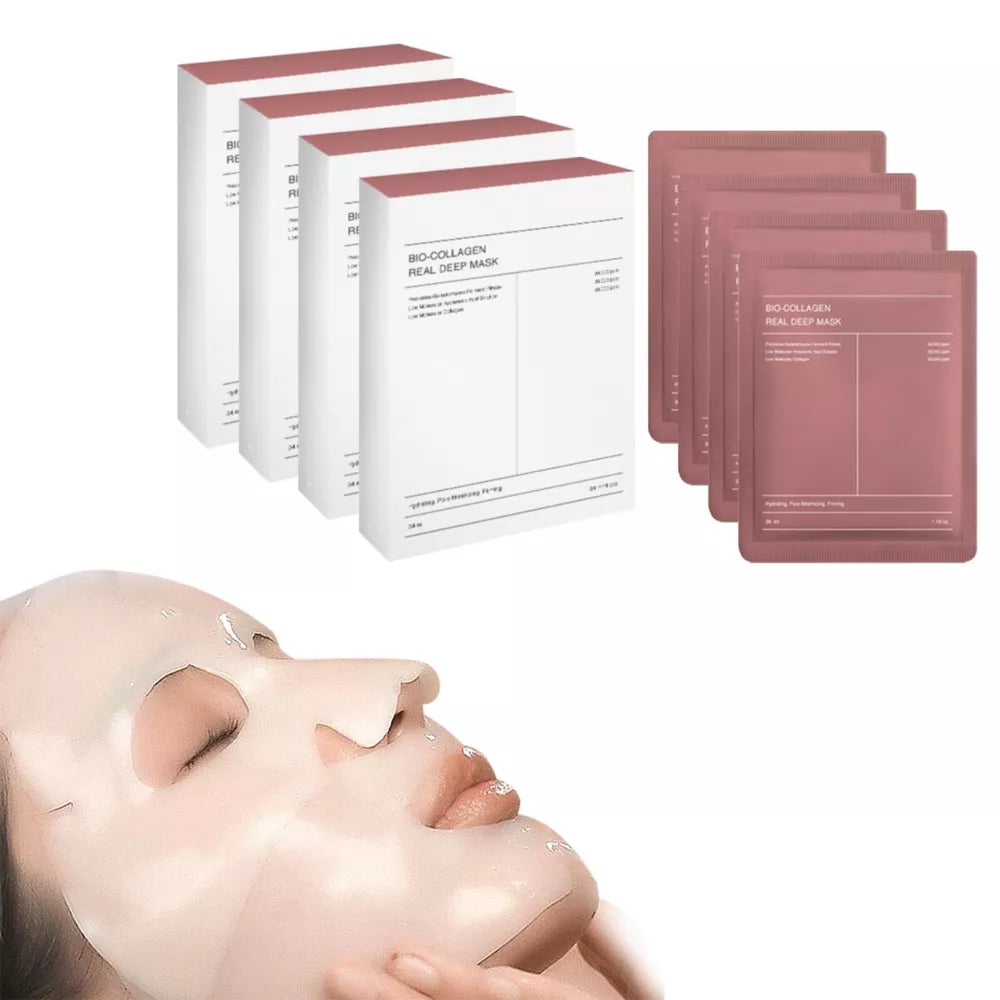 4Box Bio-Collagen Real Deep Mask By BIODANCE | Hydrating Overnight Mask 4pcs/box