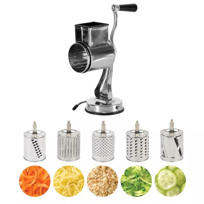 Rotary Cheese Grater Cheese Shredder Stainless Steel Kitchen Manual Cheese Grate