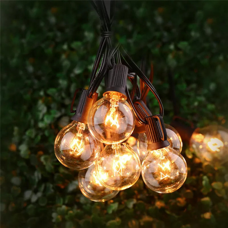 Outdoor String Lights For Patio Wedding Backyard Party Garden Porch Decoration