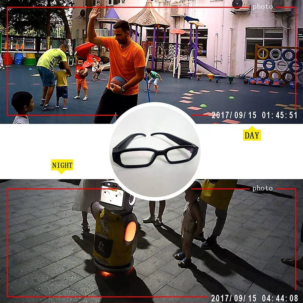 HD 1080P Video Camera Recorder Camera Glasses Mini DVR Sports Running Eyeglass