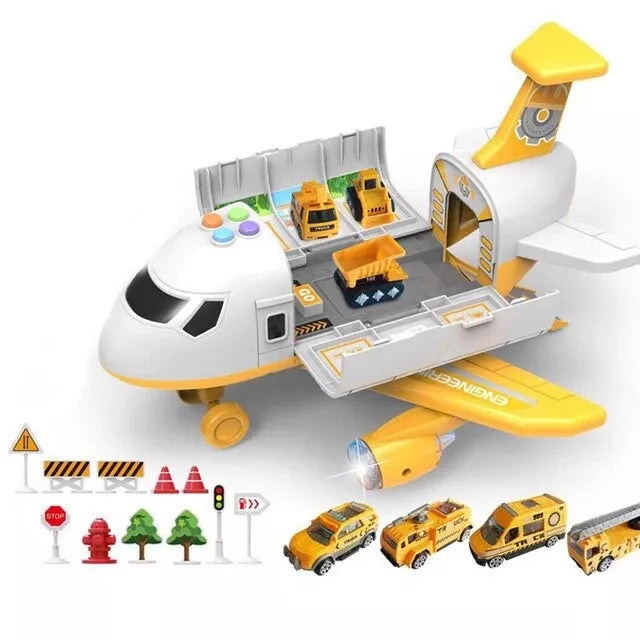 New Aircraft Simulation Track Inertia Toy Airplane with Lights Music Large Size