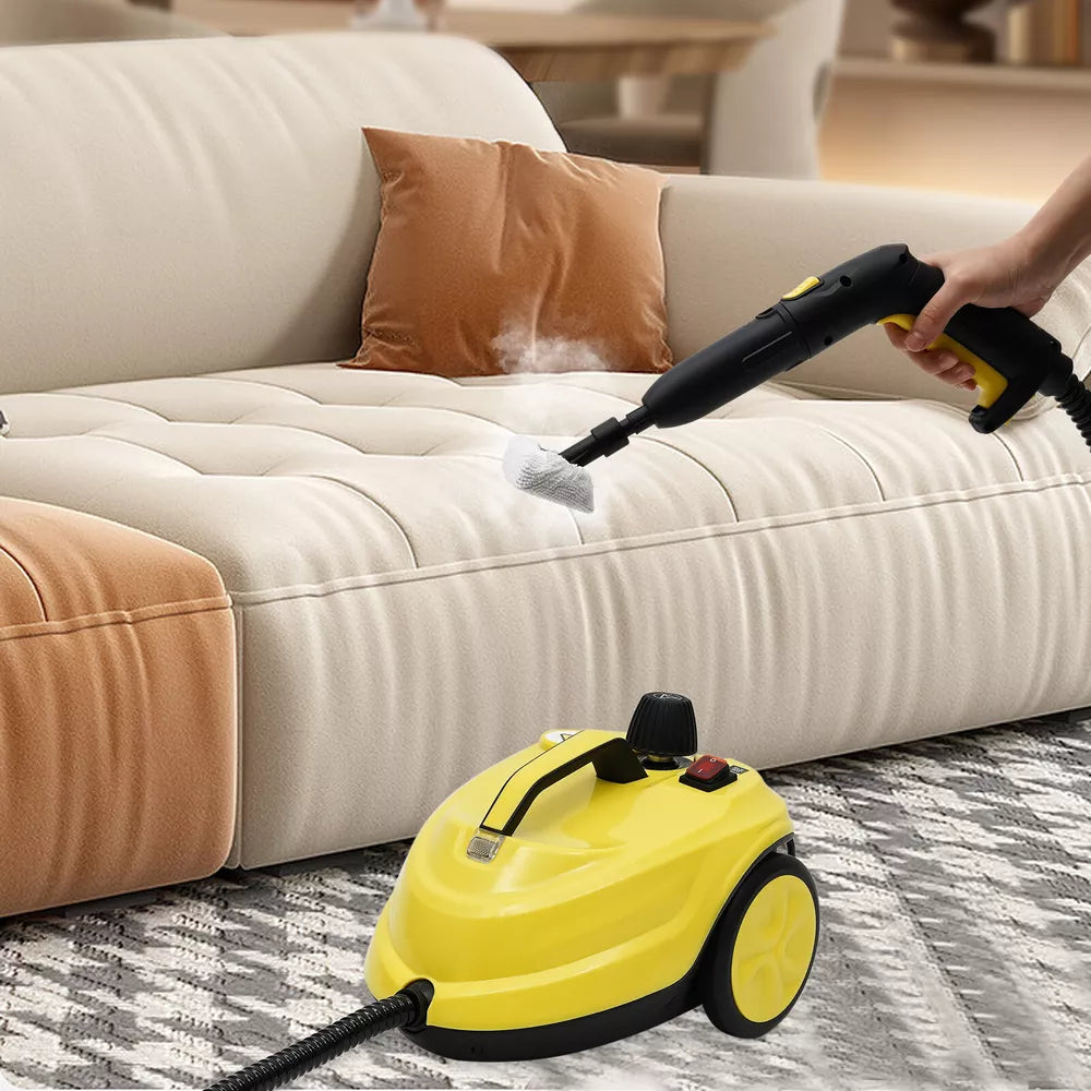 High-Pressure Steam Cleaner Multipurpose Handheld Steam Cleaner Portable Yellow