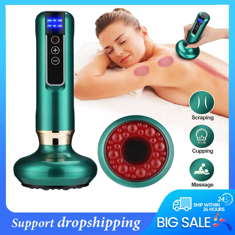 Electric Cupping Massager Vacuum Suction Cup Guasha anti Cellulite Beauty Health