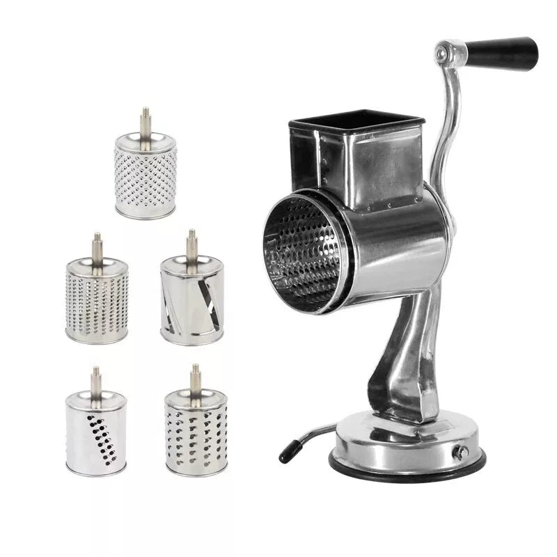 Rotary Cheese Grater Cheese Shredder Stainless Steel Kitchen Manual Cheese Grate