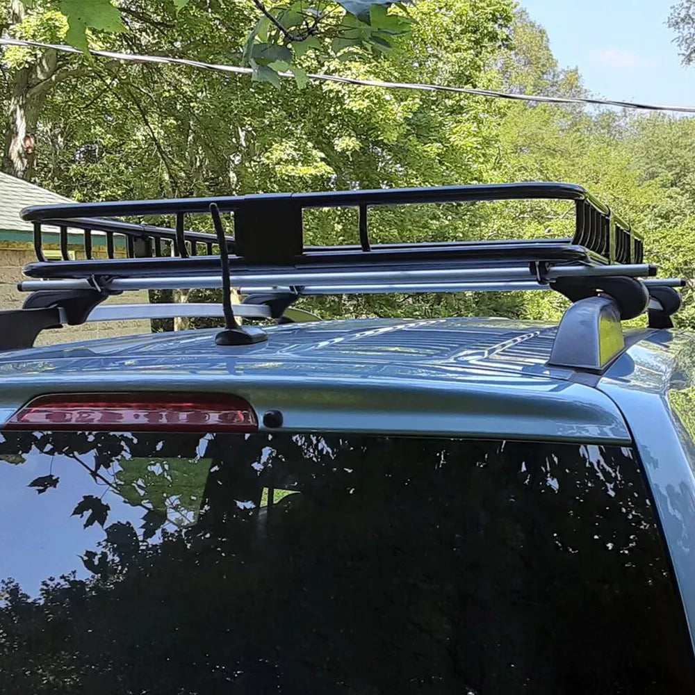 500 lbs 64'' Universal Roof Rack Cargo SUV Top Luggage Carrier Basket Holder