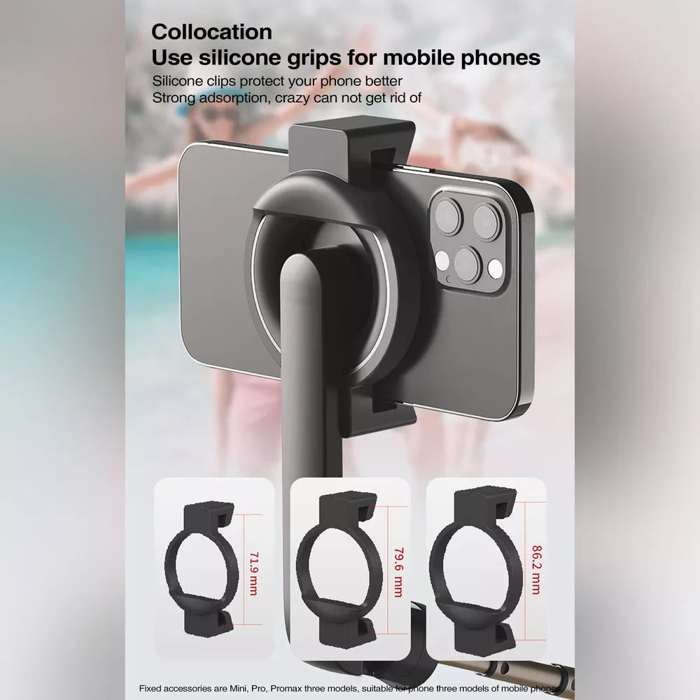 Magnetic Selfie Stick Wireless Holder Handheld Tripod Stand For Mobile Phone