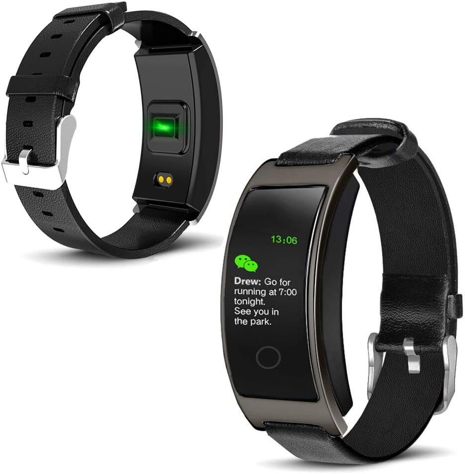 OLED Display Bluetooth Sync Fitness Smart Watch Bracelet Heart Rate Pedometer